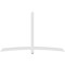 Ekena Millwork Bellingham Architectural Grade PVC Gable Bracket, 96"W x 60"H x 2"D x 4"F, 15/12 Pitch GBP096X60X0204BEL00 - alternate 3